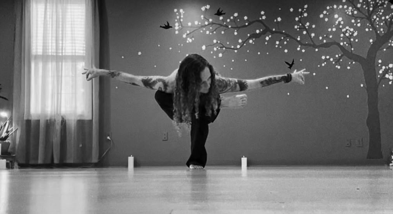 Restorative yoga in nature