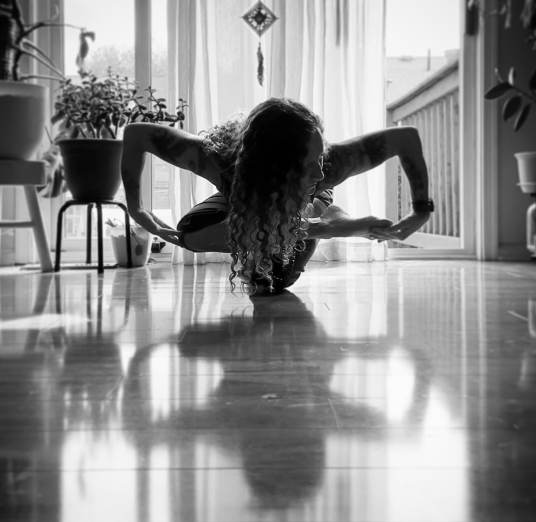 Gentle Hatha yoga pose